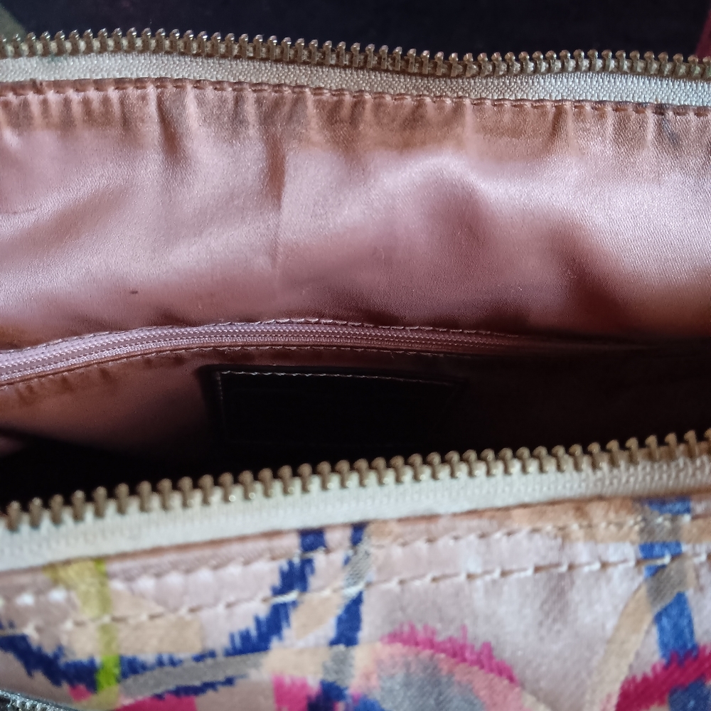 Coach Poppy Ikat Multi-color Signature Glam Tote Bag - Picture 6 of 15